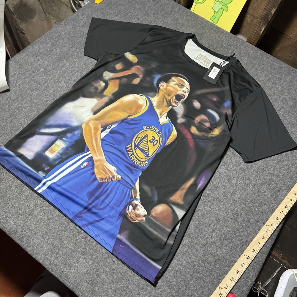 YaniMade NWT Steph Curry Golden State Warriors Shirt Mens Size 2XL $89 MSRP